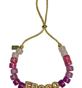 Purple Ombre Eye Candy "Frogs" ID Bracelet - Lucky Star Jewels - Color Game