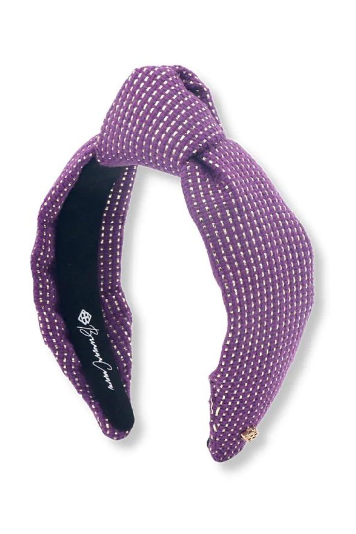 Purple Tweed And Gold Headband - Brianna Cannon - Color Game