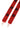 Red + Black Paw Print Crossbody Bag Strap - Caroline Hill - Color Game