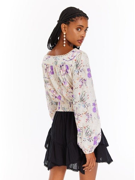 Rylie Top Watercolor Floral - Allison New York - Color Game