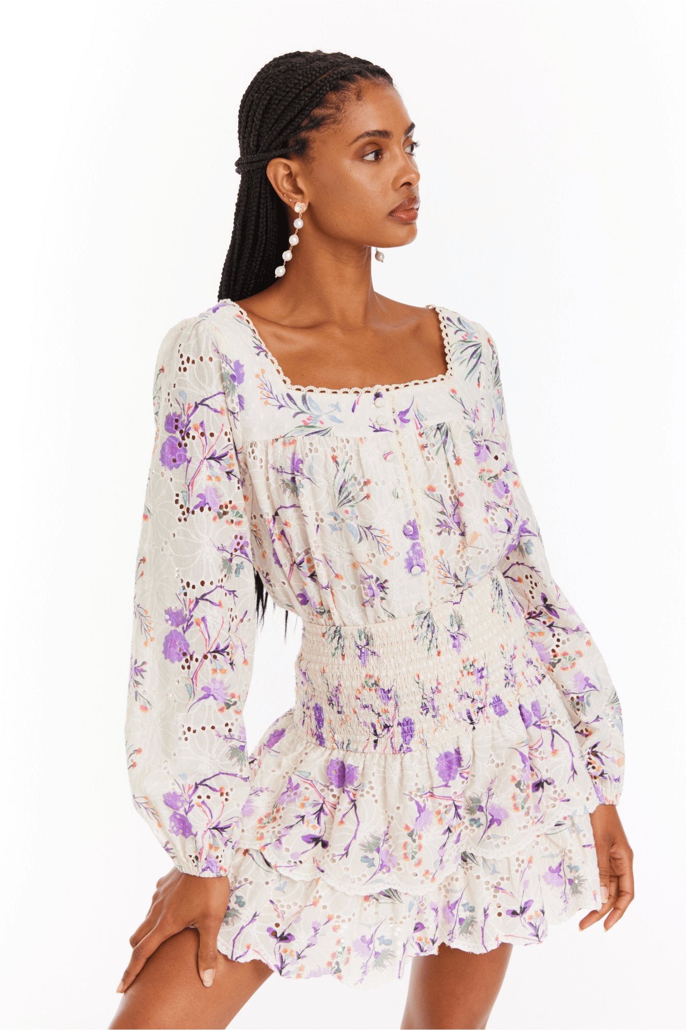 Rylie Top Watercolor Floral - Allison New York - Color Game