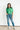 Short Sleeve Ruffle Shirt Green - Heidi Houston - Color Game
