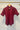 Short Sleeve Ruffle Shirt Maroon - Heidi Houston - Color Game
