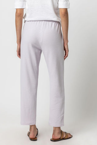 Straight Leg Waffle Knit Pant Thistle - Lilla P - Color Game