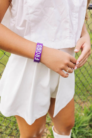 TCU Purple Frogs Cuff - Brianna Cannon - Color Game