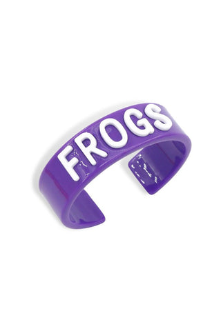 TCU Purple Frogs Cuff - Brianna Cannon - Color Game