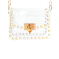 The Jackie Pearl-Studded Clear Bag - Clearly Handbags - Color Game