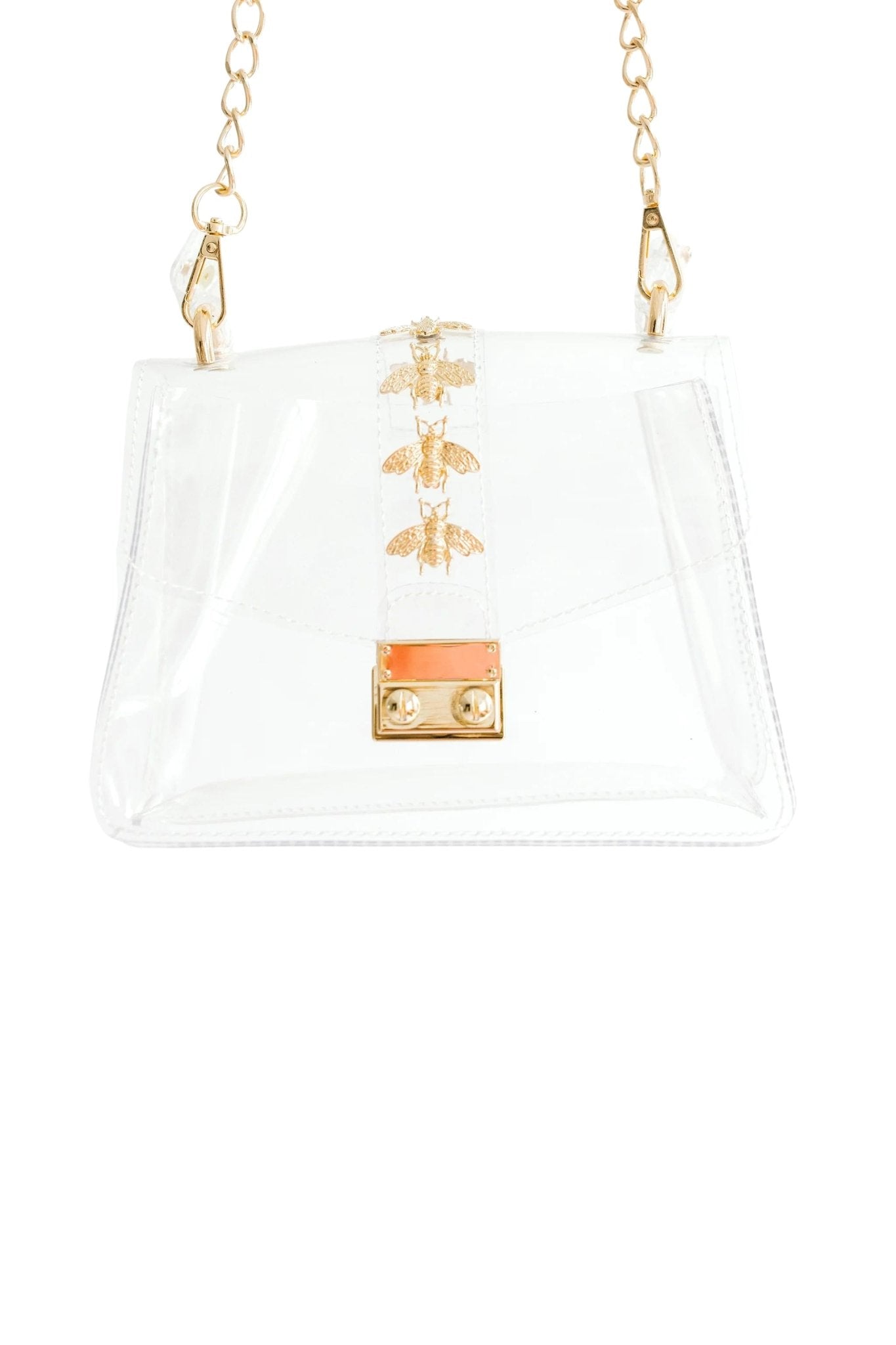 The Kathryn In Bees Clear Shoulder Bag - Clearly Handbags - Color Game