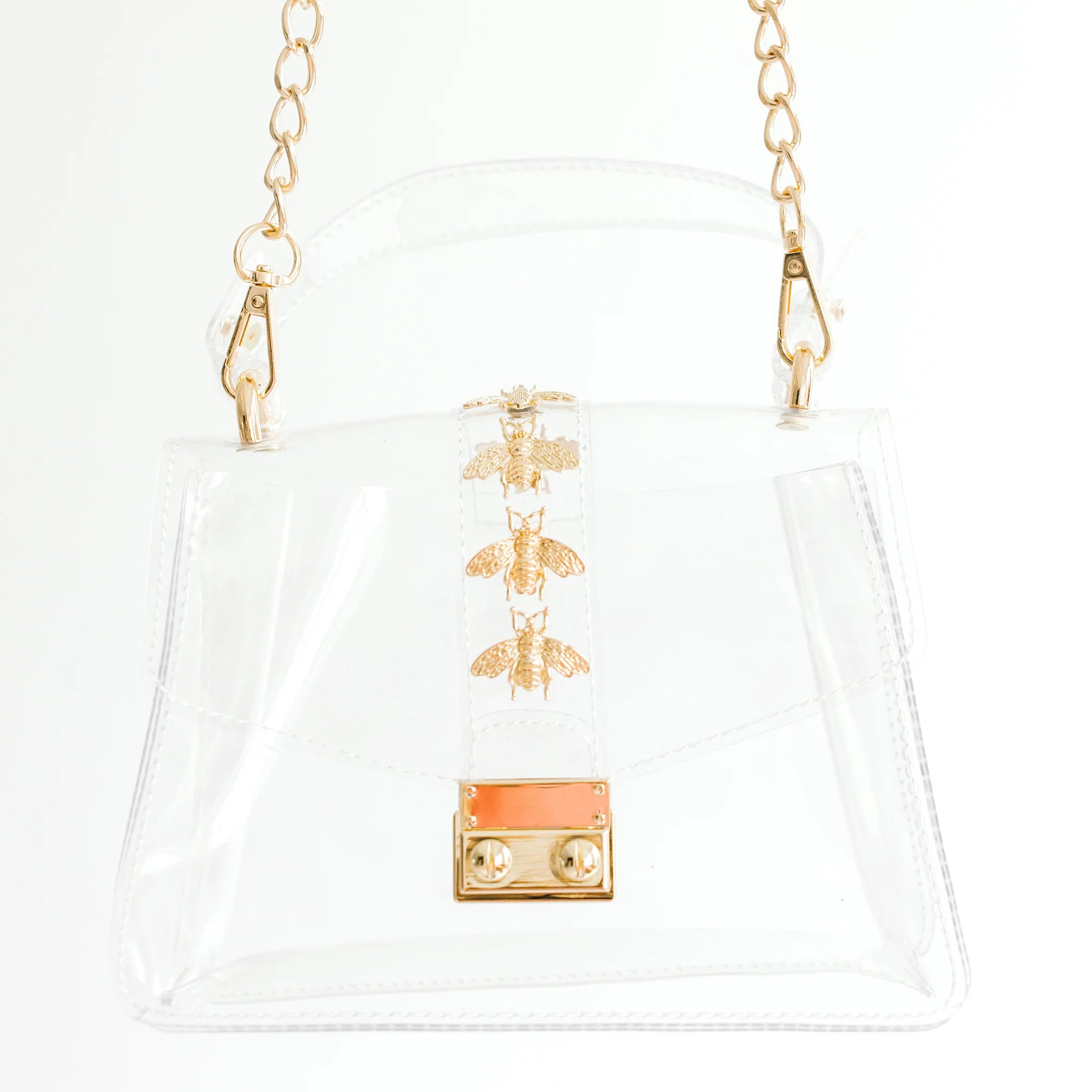 The Kathryn In Bees Clear Shoulder Bag - Clearly Handbags - Color Game