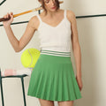 Viscose Pleated Skort Golf Green - Minnie Rose - Color Game