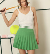 Viscose Pleated Skort Golf Green - Minnie Rose - Color Game