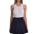 Viscose Pleated Tennis Skirt Navy - Minnie Rose - Color Game