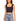 Wide Strap Crop Tank Top Midnight - Susana Monaco - Color Game