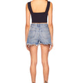 Wide Strap Crop Tank Top Midnight - Susana Monaco - Color Game