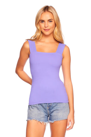 Wide Strap Tank Top Aster - Susana Monaco - Color Game