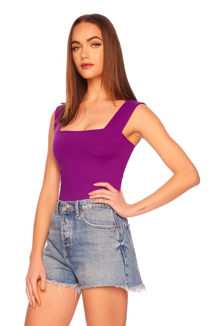 Wide Strap Tank Top Bayberry - Susana Monaco - Color Game