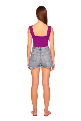 Wide Strap Tank Top Bayberry - Susana Monaco - Color Game