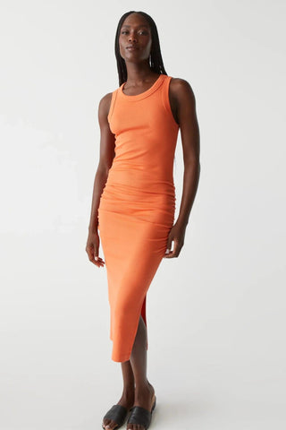 Wren Ribbed Midi Dress Heatwave - Michael Stars - Color Game