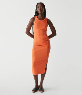 Wren Ribbed Midi Dress Heatwave - Michael Stars - Color Game